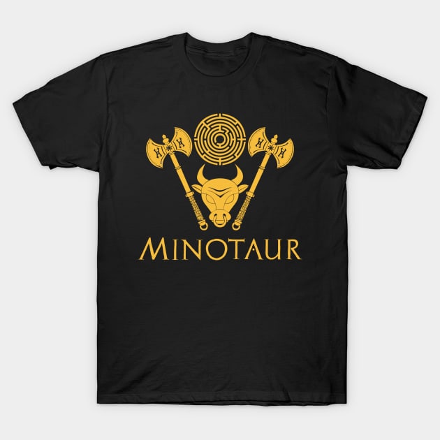 Bronze Age Minos Ancient Greek Mythology Minotaur T-Shirt by Styr Designs